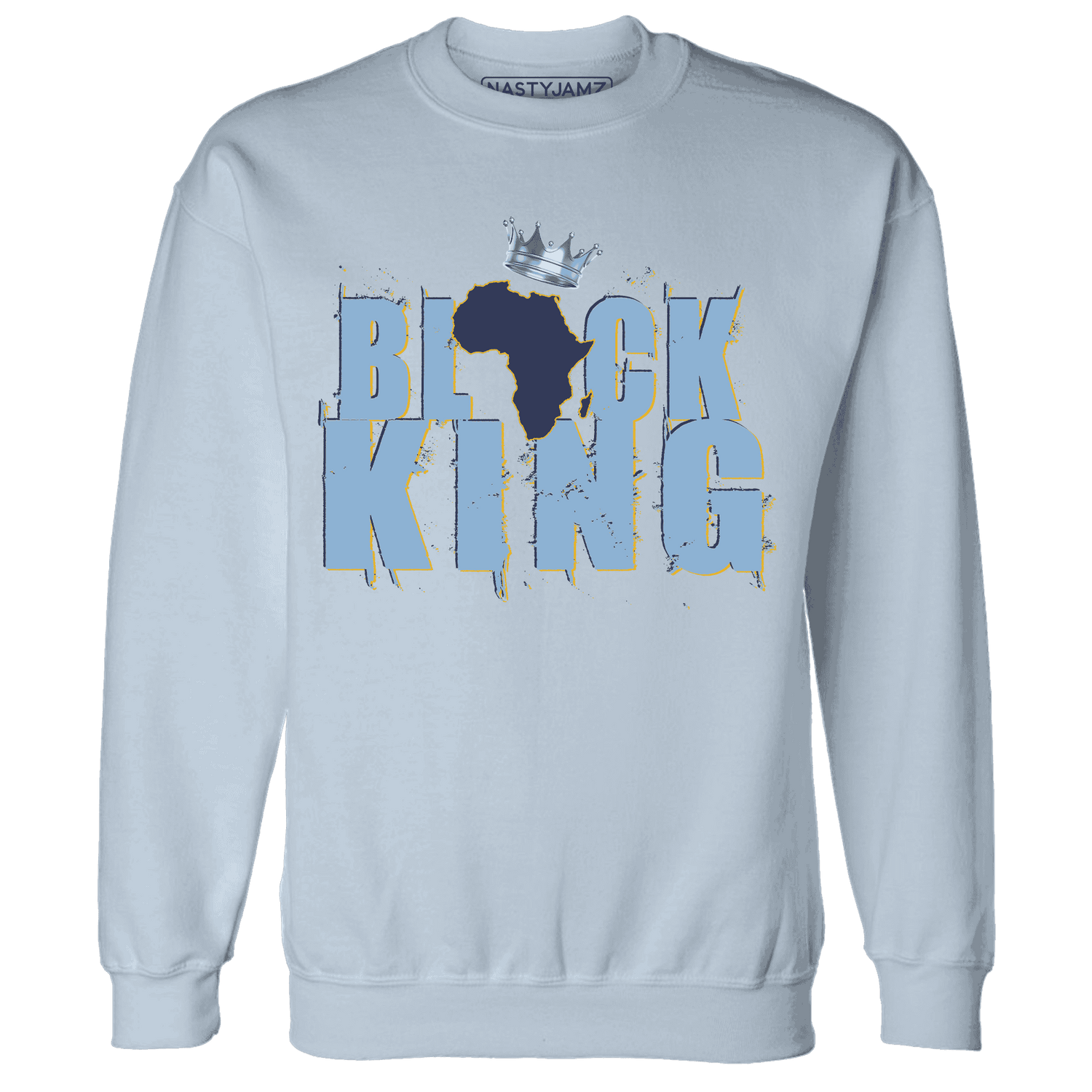 First In Flight 1s Sweatshirt Match Black King Crown - NastyJamz