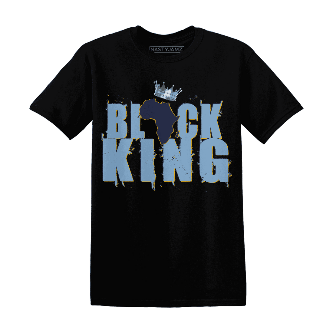 First In Flight 1s T Shirt Match Black King Crown - NastyJamz