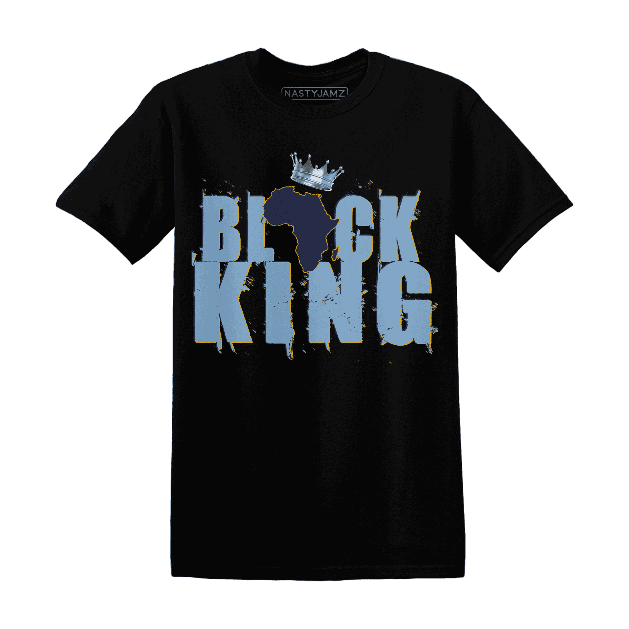First In Flight 1s T Shirt Match Black King Crown - NastyJamz