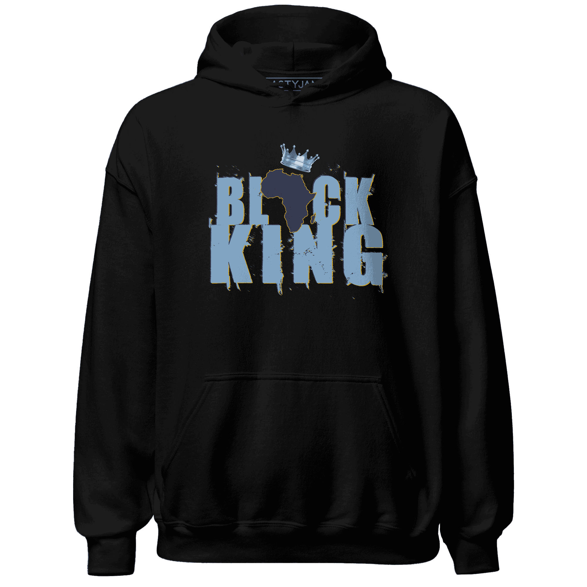 First In Flight 1s Hoodie Match Black King Crown - NastyJamz