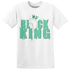 High OG Green Glow 1s T Shirt Match Black King Crown - NastyJamz