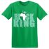 High OG Green Glow 1s T Shirt Match Black King Crown - NastyJamz