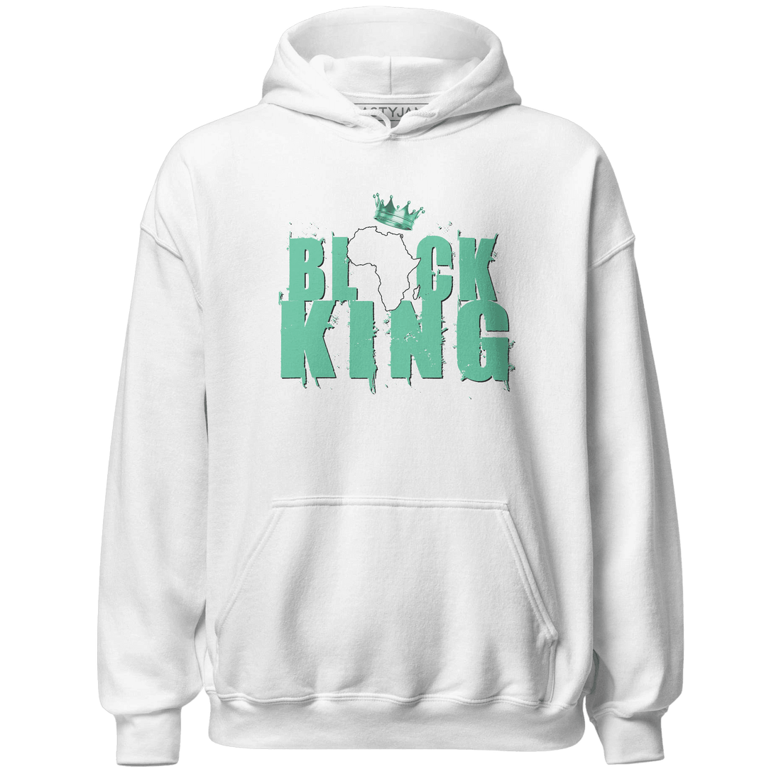High OG Green Glow 1s Hoodie Match Black King Crown - NastyJamz