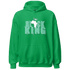High OG Green Glow 1s Hoodie Match Black King Crown - NastyJamz