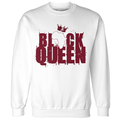 High White Team Red 1s Sweatshirt Match Black King Crown - NastyJamz