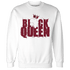 High White Team Red 1s Sweatshirt Match Black King Crown - NastyJamz