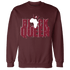High White Team Red 1s Sweatshirt Match Black King Crown - NastyJamz