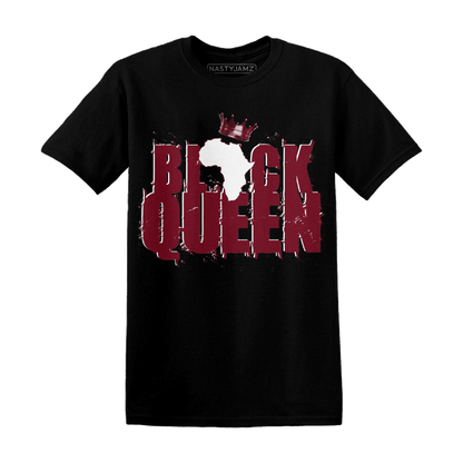 High White Team Red 1s T Shirt Match Black King Crown - NastyJamz