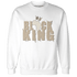 Latte 1s Sweatshirt Match Black King Crown - NastyJamz