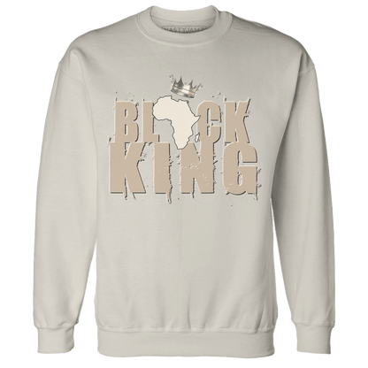 Latte 1s Sweatshirt Match Black King Crown - NastyJamz