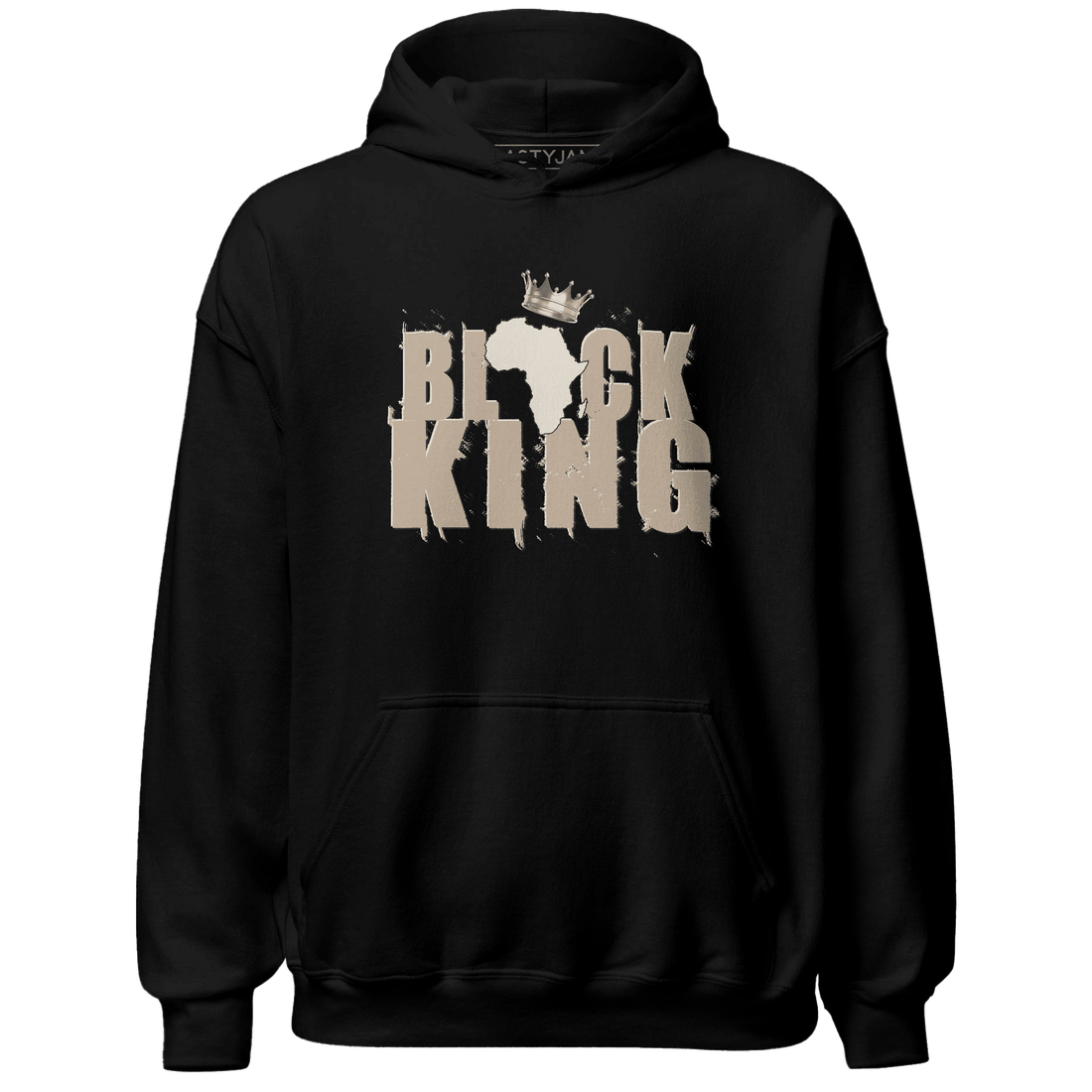 Latte 1s Hoodie Match Black King Crown - NastyJamz