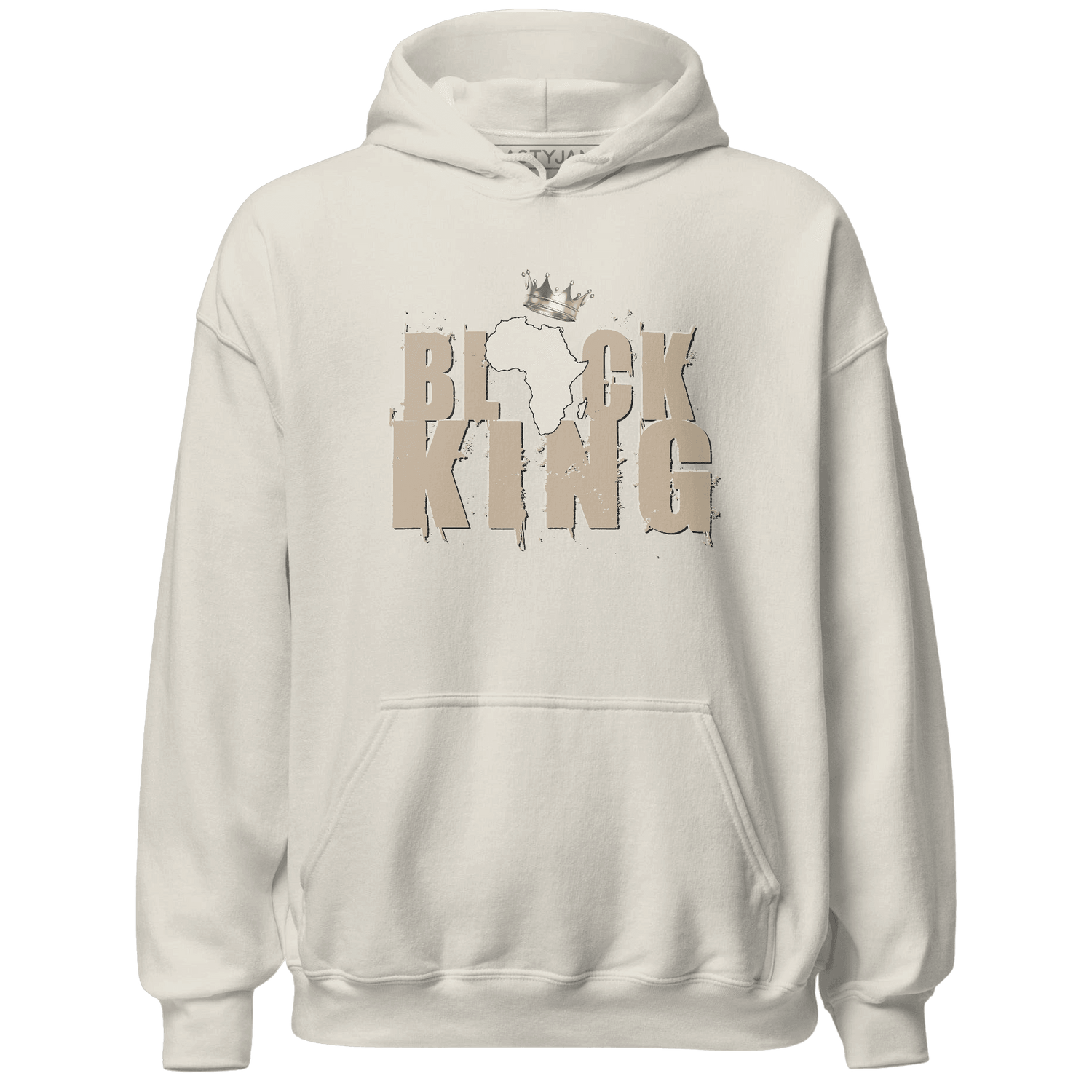 Latte 1s Hoodie Match Black King Crown - NastyJamz