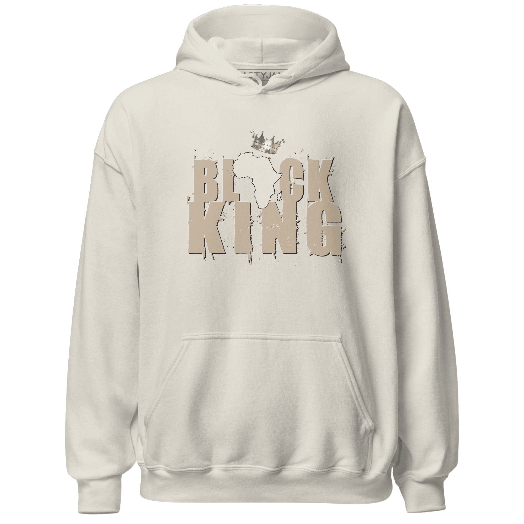 Latte 1s Hoodie Match Black King Crown - NastyJamz