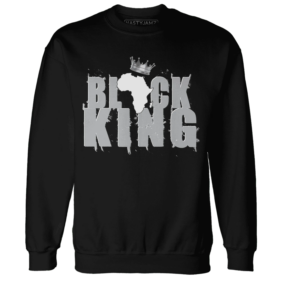 Wolf-Grey-1s-Sweatshirt-Match-Black-King-Crown