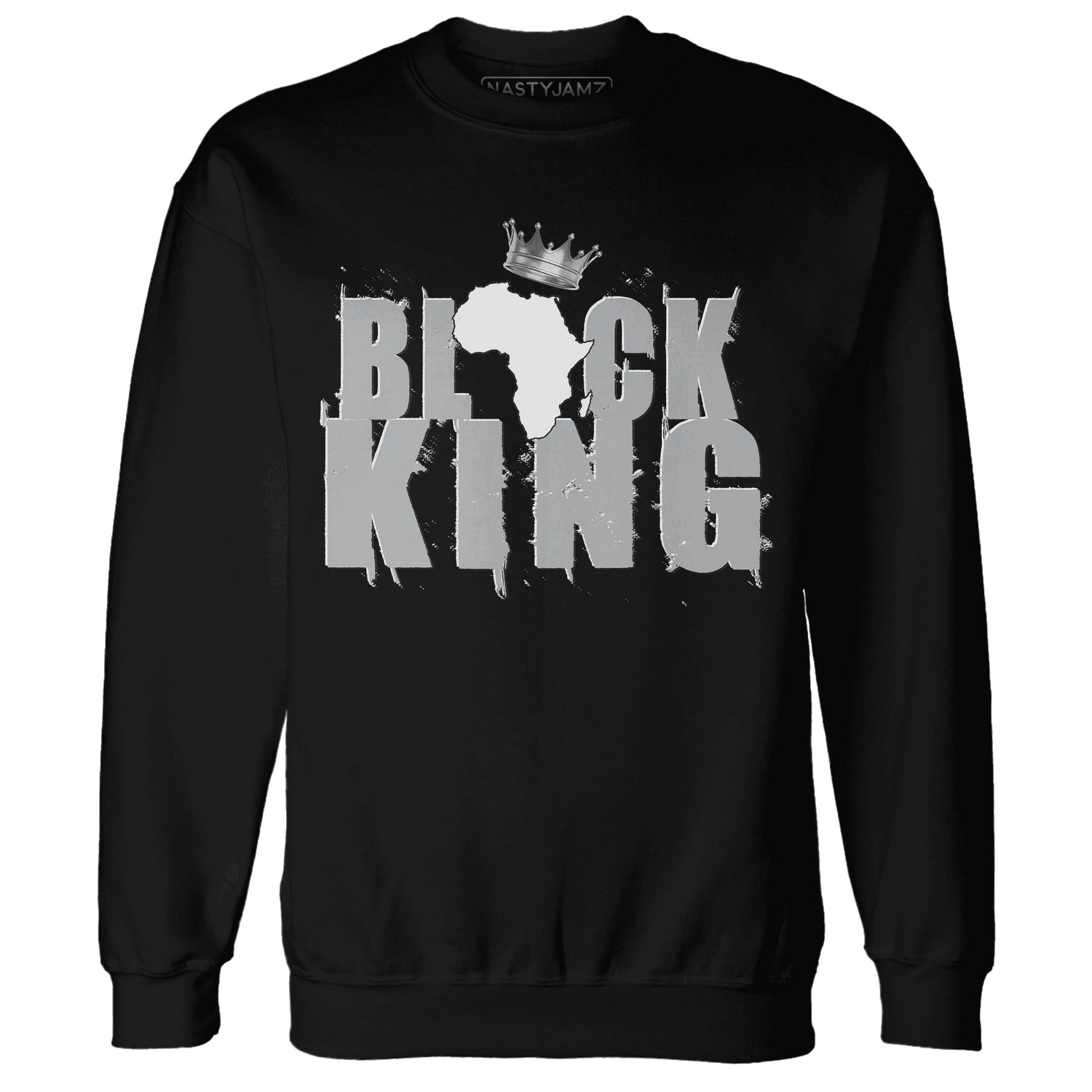 Wolf-Grey-1s-Sweatshirt-Match-Black-King-Crown