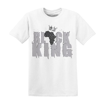 Cement-Grey-3s-T-Shirt-Match-Black-King-Crown