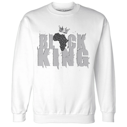 Cement-Grey-3s-Sweatshirt-Match-Black-King-Crown
