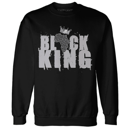 Cement-Grey-3s-Sweatshirt-Match-Black-King-Crown