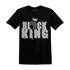 Cement-Grey-3s-T-Shirt-Match-Black-King-Crown