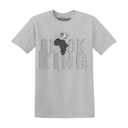 Cement-Grey-3s-T-Shirt-Match-Black-King-Crown