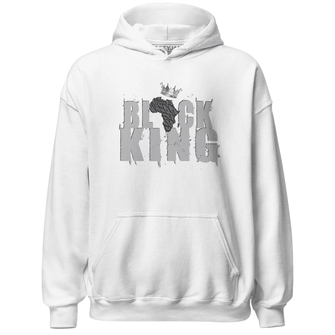 Cement-Grey-3s-Hoodie-Match-Black-King-Crown
