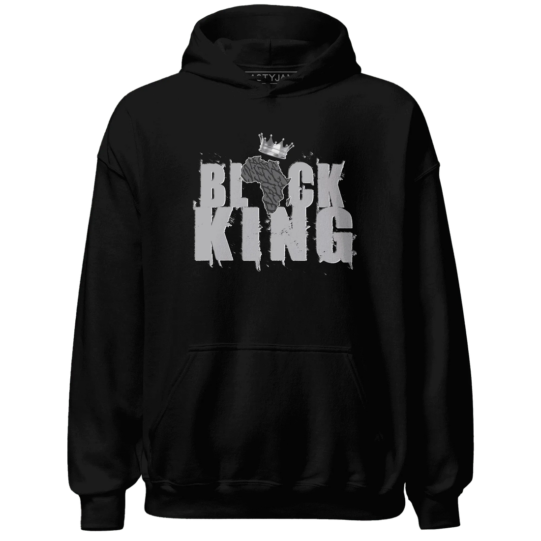 Cement-Grey-3s-Hoodie-Match-Black-King-Crown