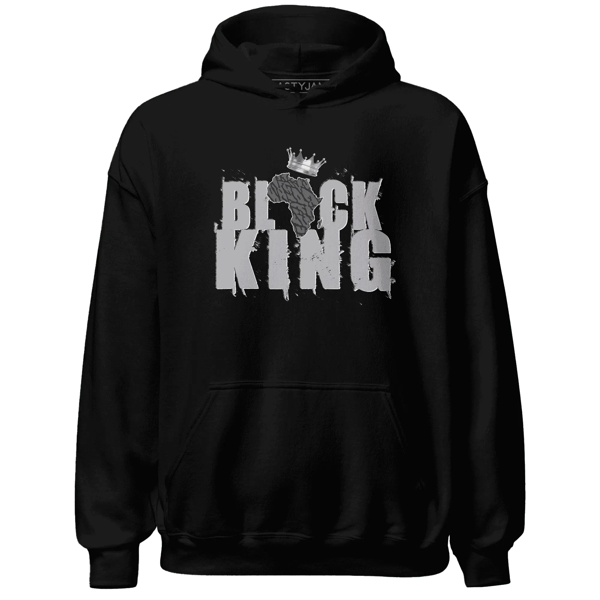 Cement-Grey-3s-Hoodie-Match-Black-King-Crown