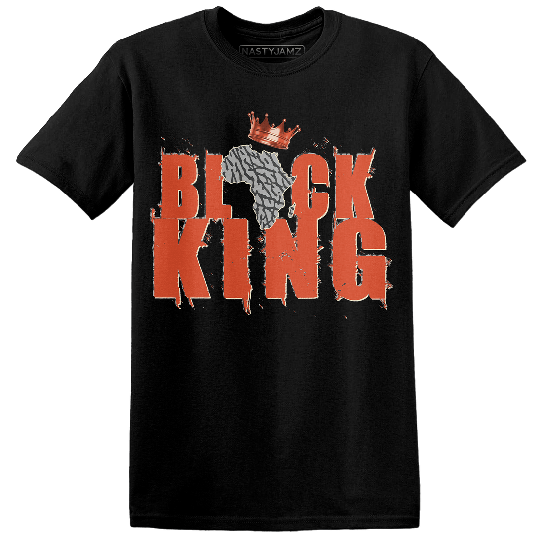 Georgia Peach 3s T Shirt Match Black King Crown - NastyJamz