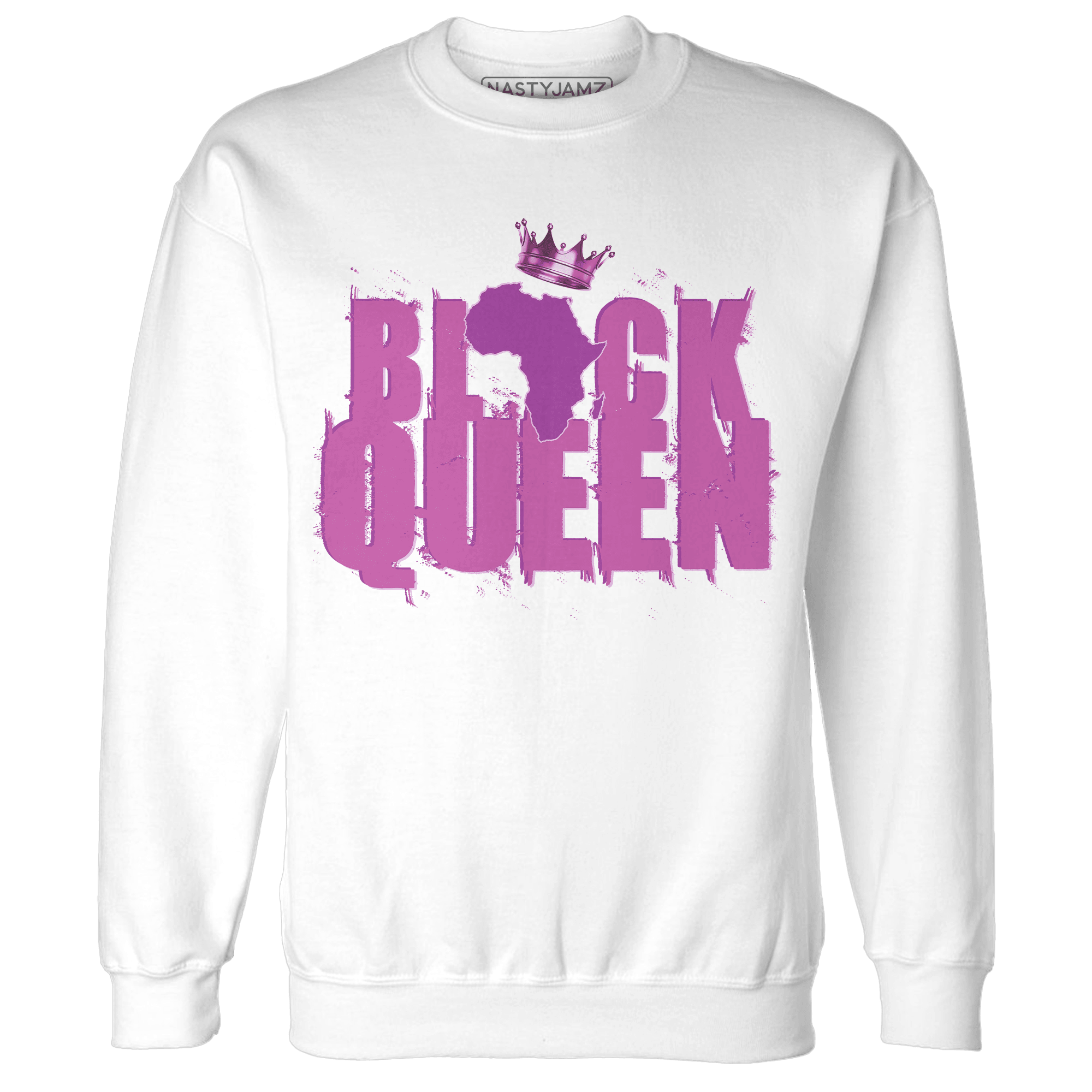 GS Hyper Violet 4s Sweatshirt Match Black King Crown - NastyJamz