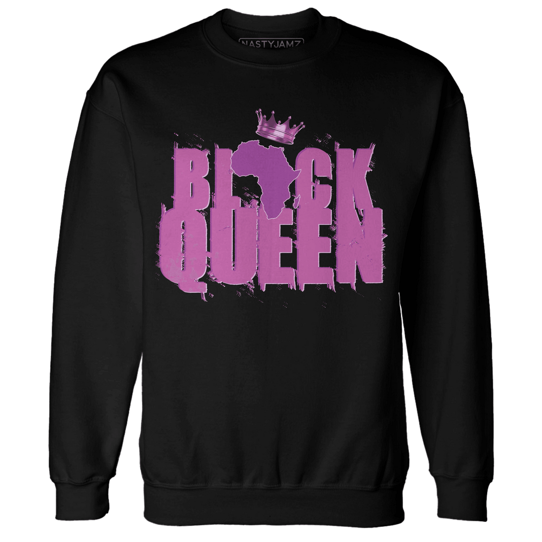 GS Hyper Violet 4s Sweatshirt Match Black King Crown - NastyJamz