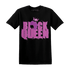 GS Hyper Violet 4s T Shirt Match Black King Crown - NastyJamz