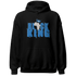 Industrial Blue 4s Hoodie Match Black King Crown - NastyJamz