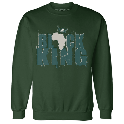 Oxidized Green 4s Sweatshirt Match Black King Crown - NastyJamz