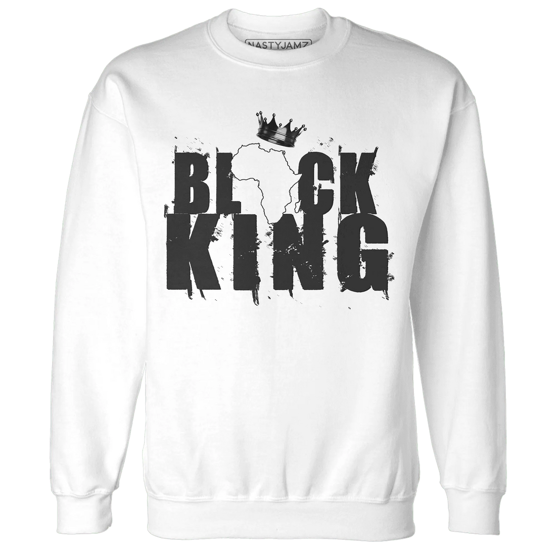 White-Thunder-4s-Sweatshirt-Match-Black-King-Crown