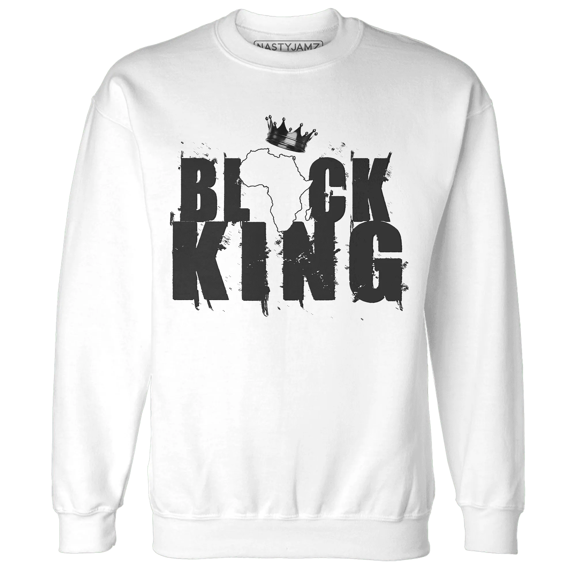 White-Thunder-4s-Sweatshirt-Match-Black-King-Crown