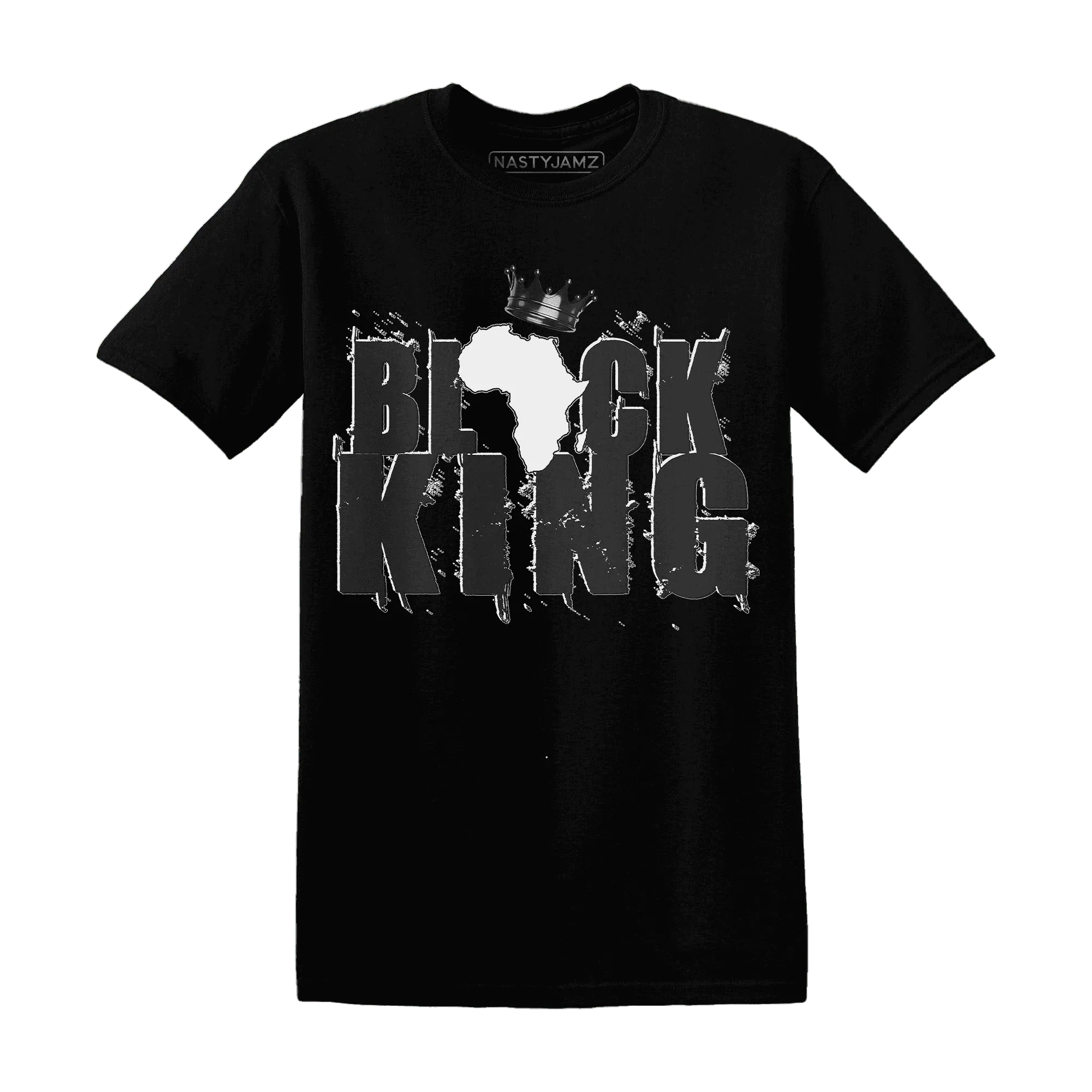 White-Thunder-4s-T-Shirt-Match-Black-King-Crown