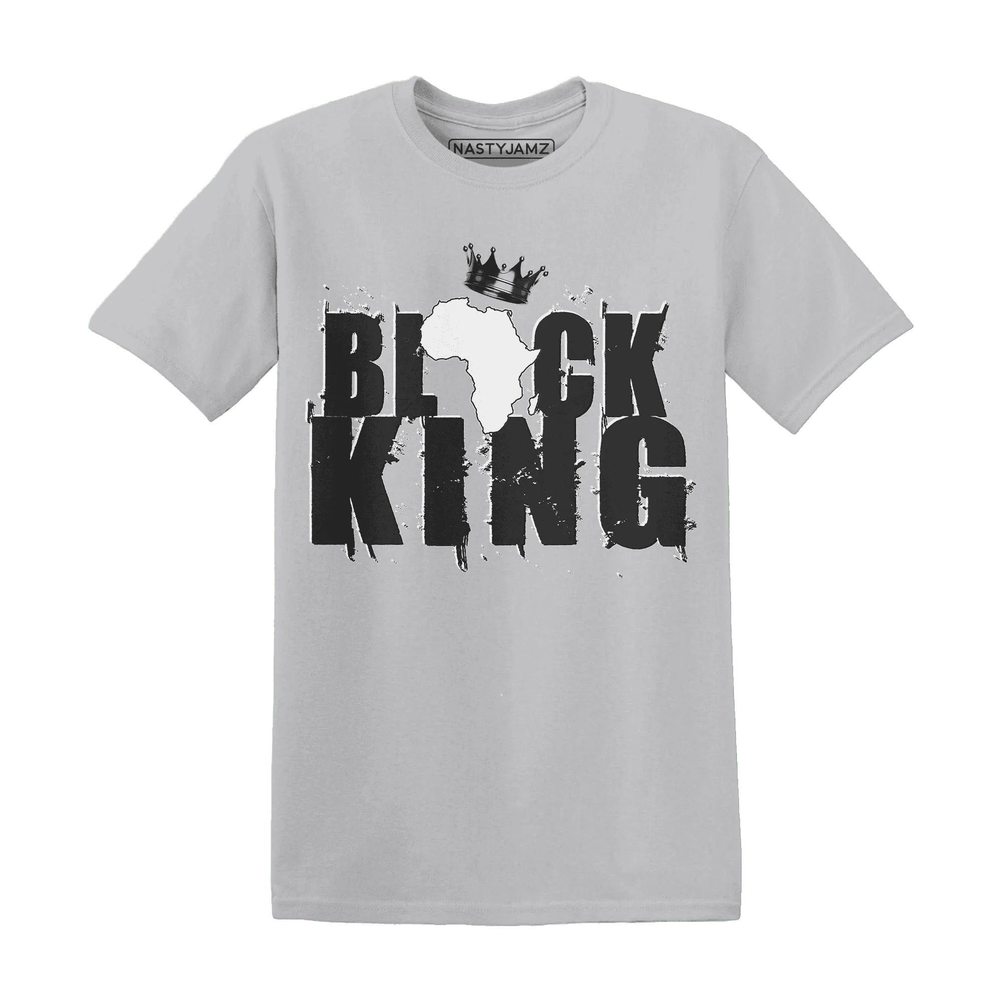 White-Thunder-4s-T-Shirt-Match-Black-King-Crown