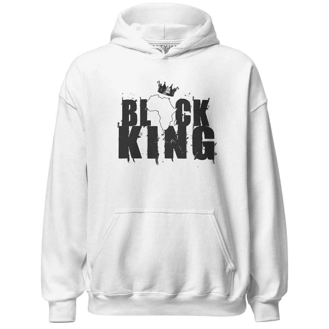 White-Thunder-4s-Hoodie-Match-Black-King-Crown