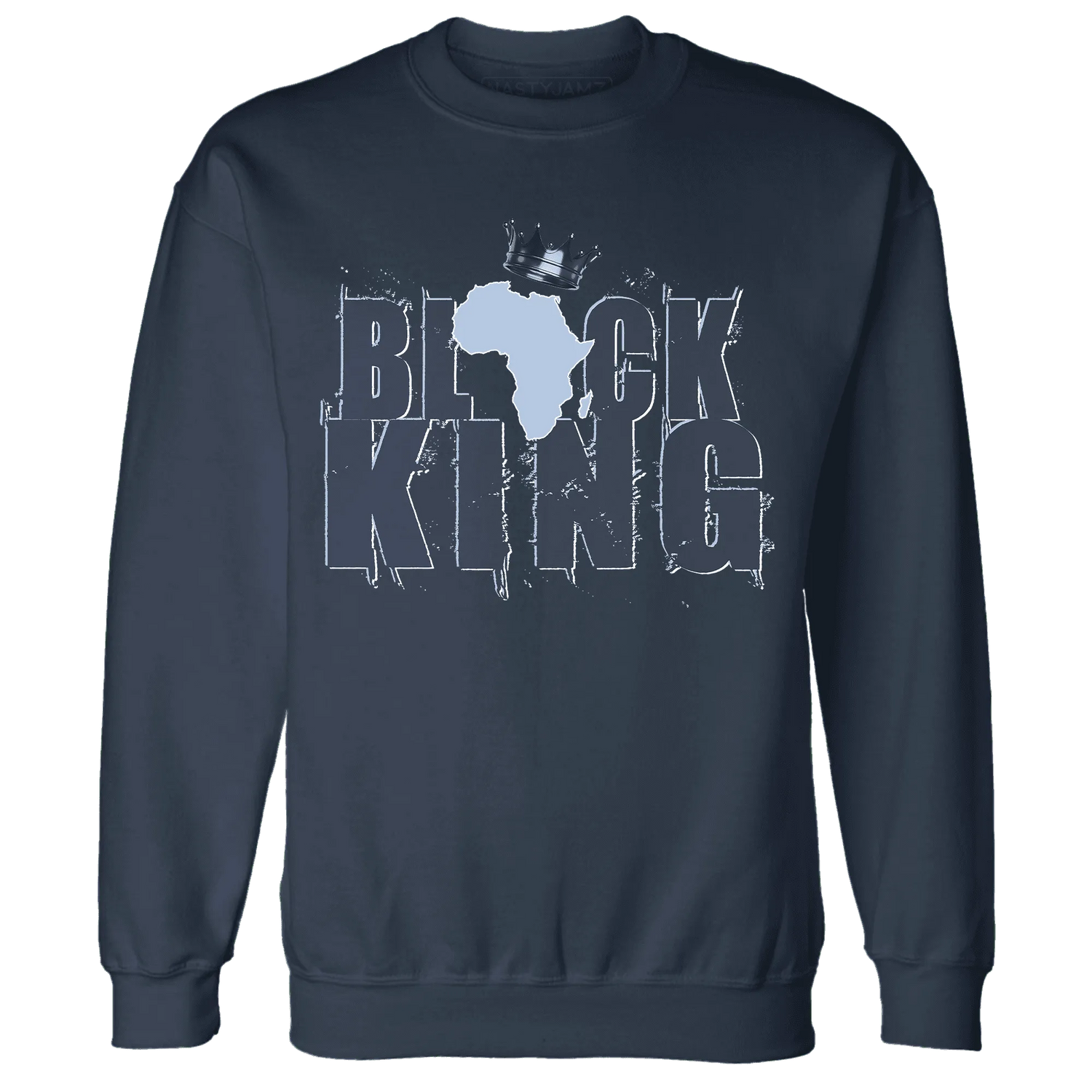 White-Navy-6s-Sweatshirt-Match-Black-King-Crown