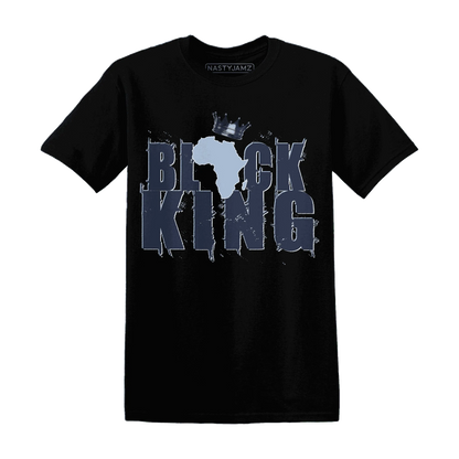 White-Navy-6s-T-Shirt-Match-Black-King-Crown