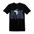 White-Navy-6s-T-Shirt-Match-Black-King-Crown