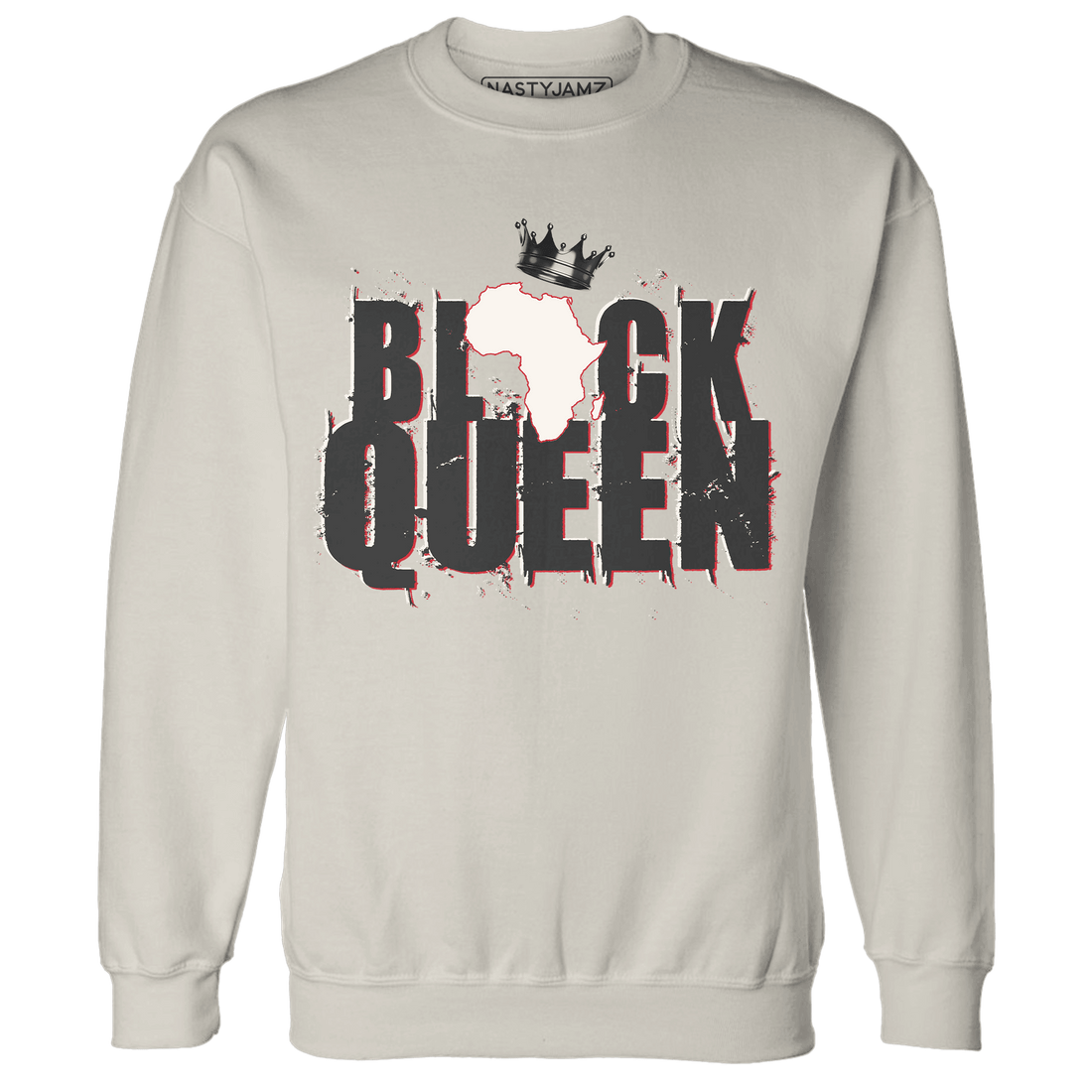 Jumman Jack University Red Sweatshirt Match Black King Crown - NastyJamz