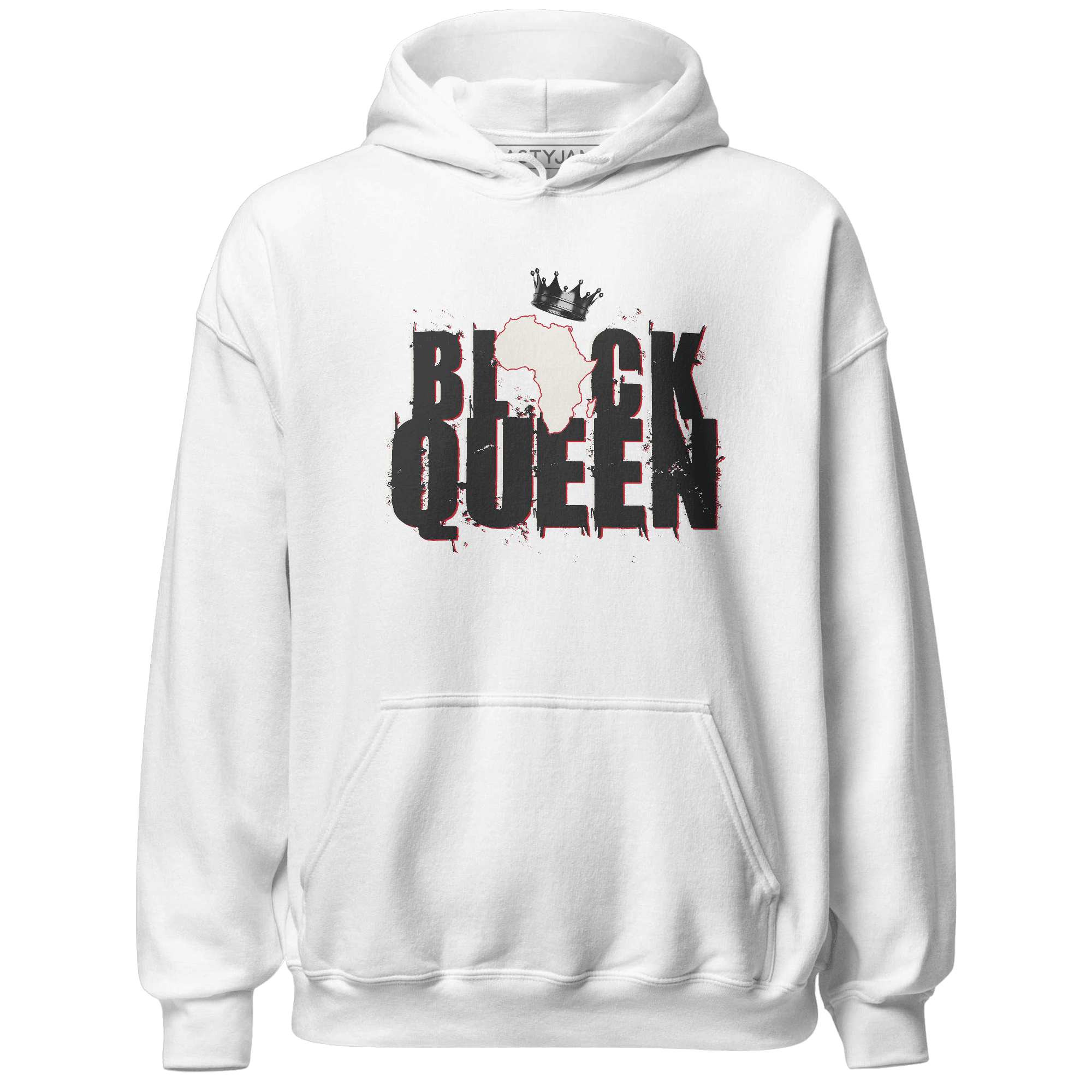 Jumman Jack University Red Hoodie Match Black King Crown - NastyJamz