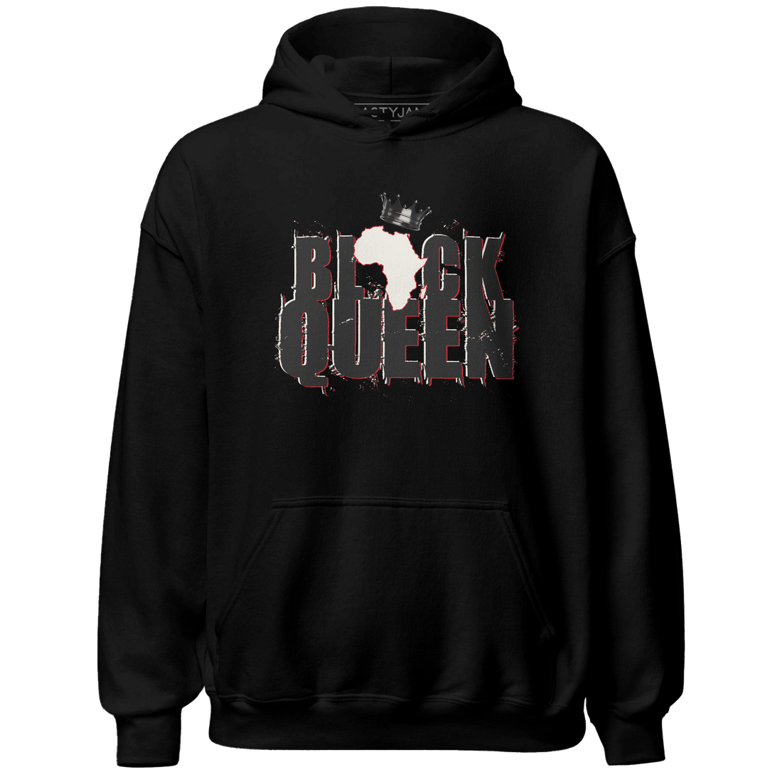 Jumman Jack University Red Hoodie Match Black King Crown - NastyJamz