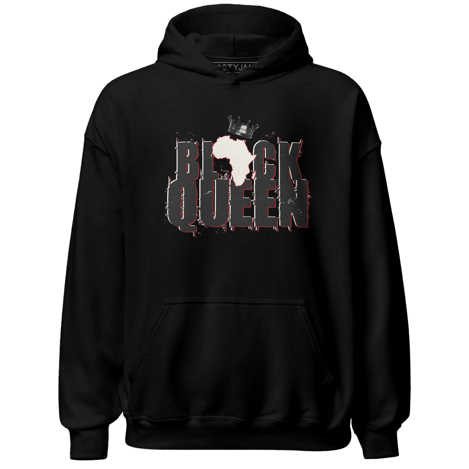 Jumman Jack University Red Hoodie Match Black King Crown - NastyJamz
