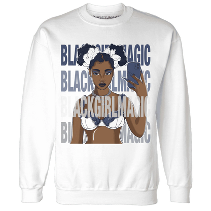 Low-Diffused-Blue-11s-Sweatshirt-Match-Black-Magic-Girl-Selfie