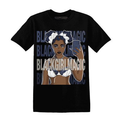 Low-Diffused-Blue-11s-T-Shirt-Match-Black-Magic-Girl-Selfie