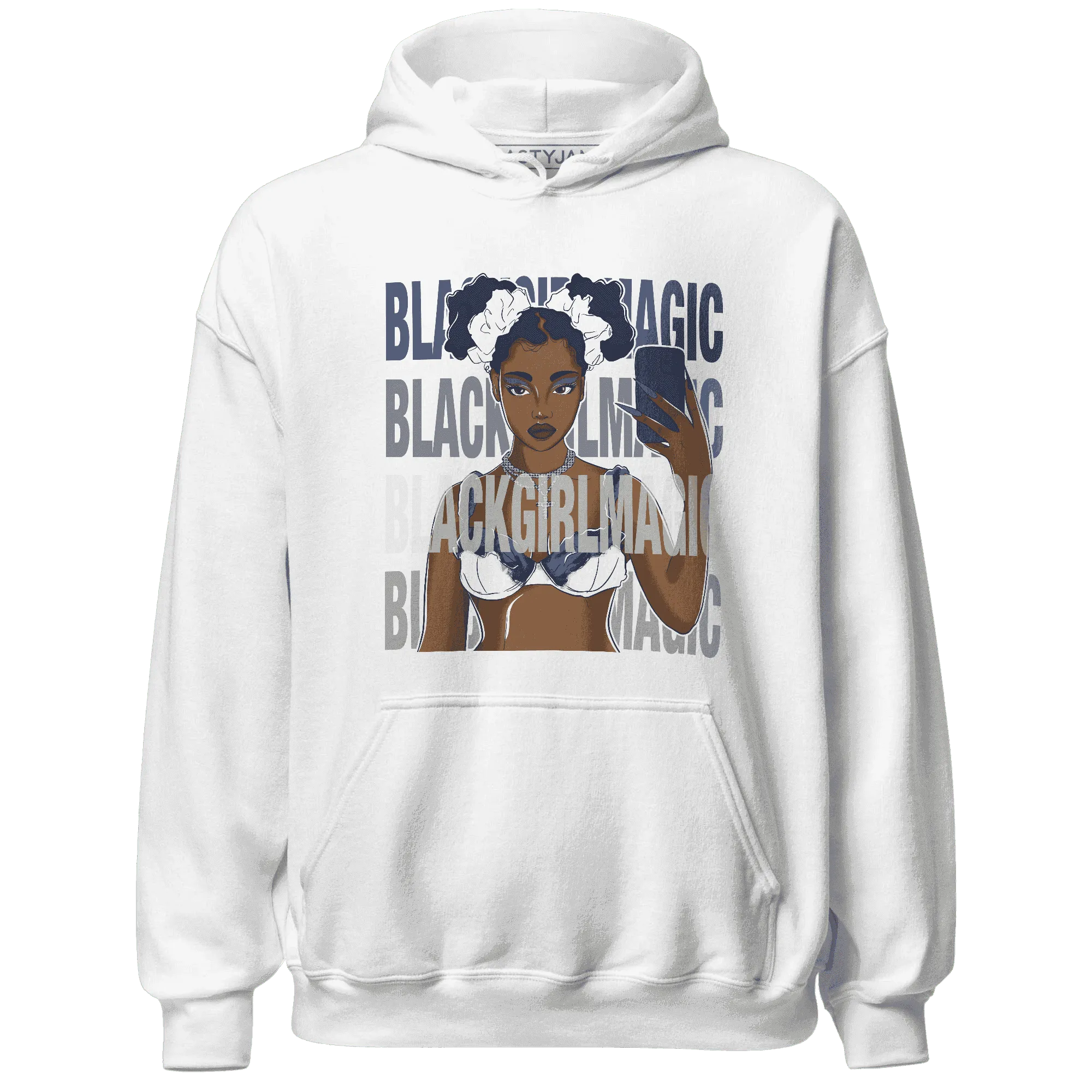 Low-Diffused-Blue-11s-Hoodie-Match-Black-Magic-Girl-Selfie
