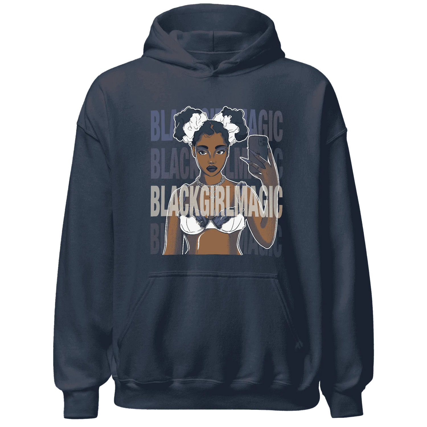 Low-Diffused-Blue-11s-Hoodie-Match-Black-Magic-Girl-Selfie