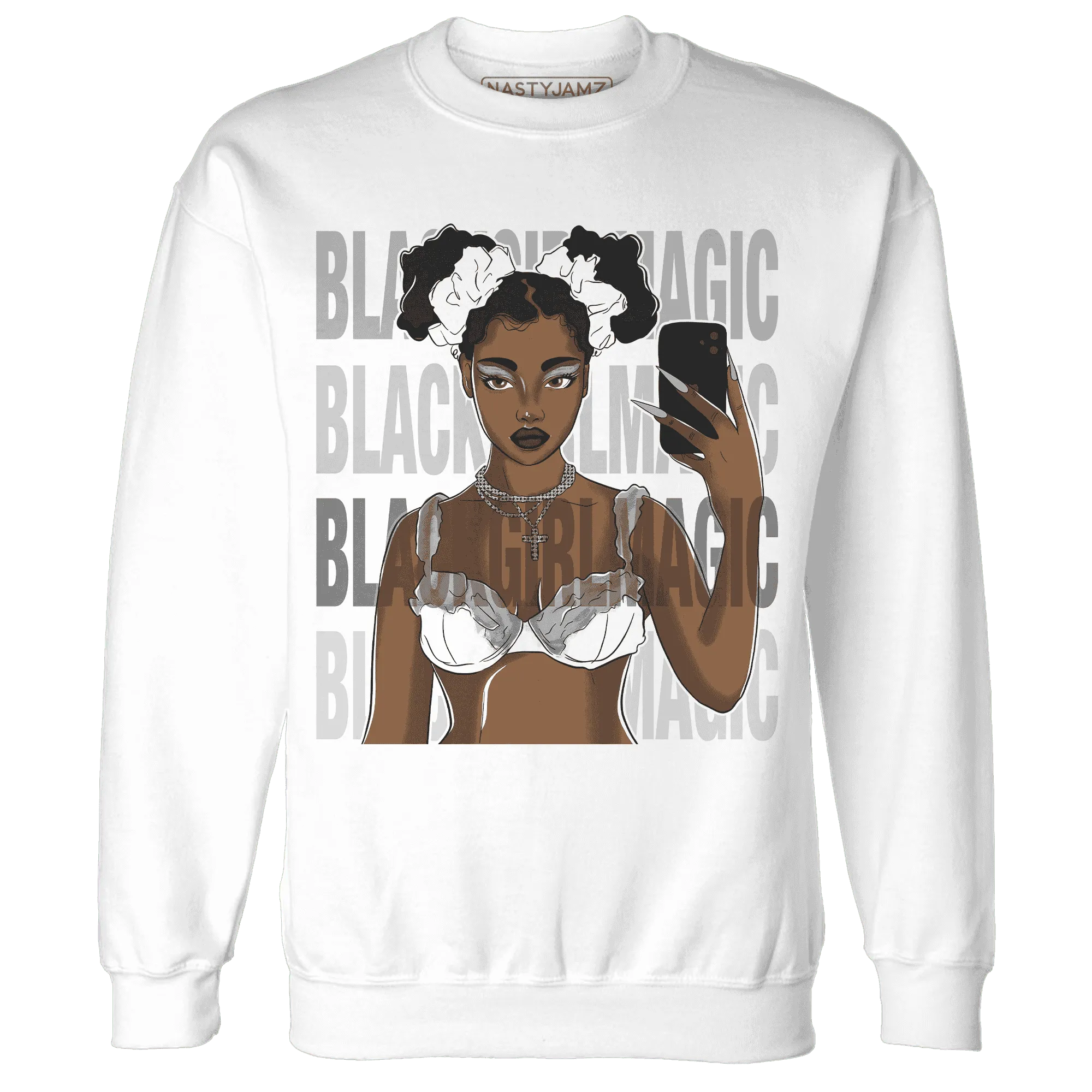 Wolf-Grey-1s-Sweatshirt-Match-Black-Magic-Girl-Selfie